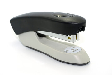 Stapler close up on white background