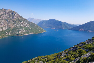 Fototapeta premium Panoramic view of the calm bay