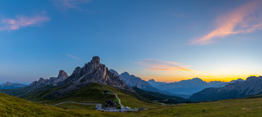 Landscape near Passo Giau in Dolomites, Italy