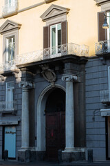 The famous Palazzo Partanna, in Naples, Piazza dei Martiri.