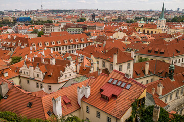 Fototapeta na wymiar Ancient architecture of Prague. Czech Republic