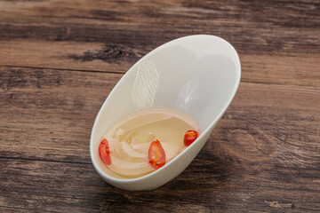 Vietnamese vinegar sauce with chili