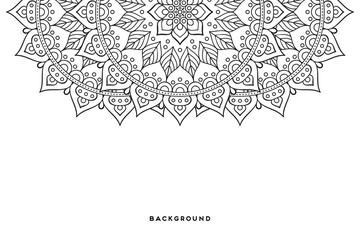 Vector islamic background with mandala