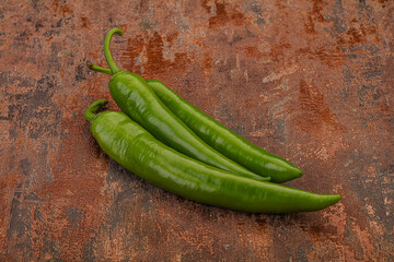 Ripe tasty spicy green pepper