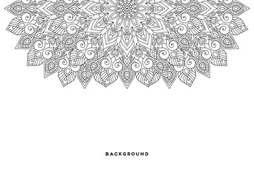 Vector islamic background with mandala