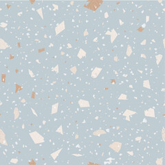 Terrazzo seamless pattern. Gentle classic flooring