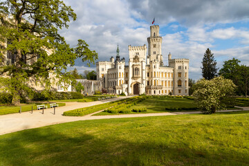 Hluboka nad Vltavou castle in Southern Bohemia, Czech Republic