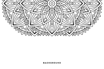 Vector islamic background with mandala