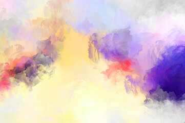 Artistic abstract background. Texture painted wallpaper. Creative illustration with strokes of paint. Brush pattern painting.