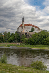 Decin castle in Northern Bohemia, Czech Republic