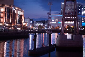 横浜みなとみらいの夜景