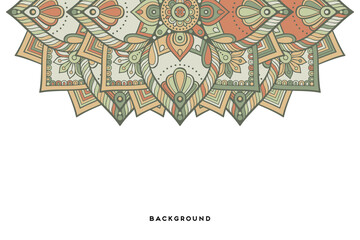 Vector islamic background with mandala