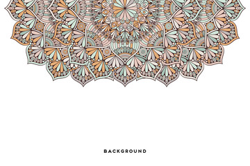 Vector islamic background with mandala