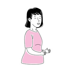 young girl character