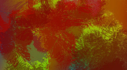 Brushed Painted Abstract Background. Brush stroked painting. Artistic vibrant and colorful wallpaper.