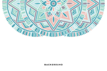 Vector islamic background with mandala