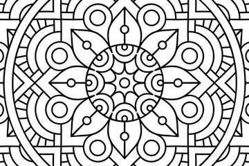 Fototapeta premium Vector islamic background with mandala