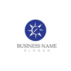 compass logo template vector icon illustration