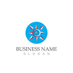 compass logo template vector icon illustration