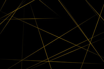Abstract black with gold lines, triangles background modern design. Vector illustration EPS 10.