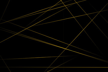 Fototapeta premium Abstract black with gold lines, triangles background modern design. Vector illustration EPS 10.