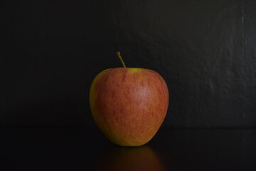 apple on black