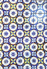 Colorful and traditional tiles of Lisbon