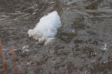 The last ice of the Moscow reservoirs