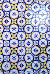Colorful and traditional tiles of Lisbon