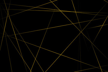 Abstract black with gold lines, triangles background modern design. Vector illustration EPS 10.