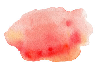 Beautiful watercolor stain on an isolated white background. Watercolor painting
