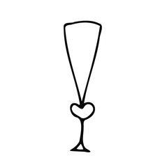 Vector doodle drink glass of wine, for kitchen, café, bar, restaurant, cups of tea, coffee, decanter for water, lemonade, juice, glasses for wine, champagne, vodka, cognac, brandy, cocktail