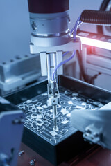 pneumatic piston sucker unit on industrial machine,automation compressed air factory production