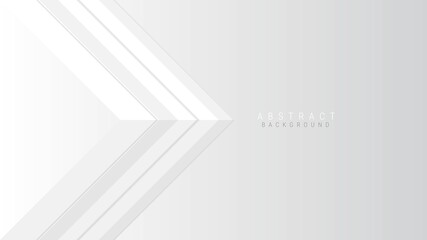 Abstract white arrow direction on white gray design, vector illustration on modern futuristic background.