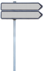 Panneau de signalisation routière, fond blanc 