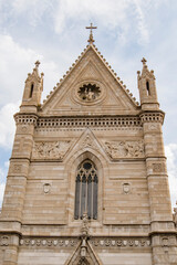 Fototapeta na wymiar Naples Cathedral, the Duomo in the historical center of Napoli, Italy