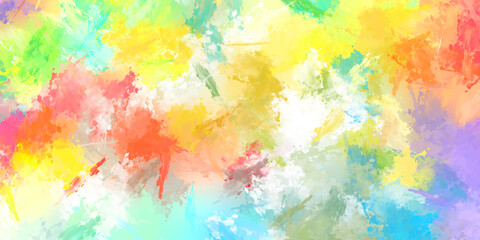 Brushed Painted Abstract Background. Brush stroked painting. Strokes of paint. 2D Illustration.