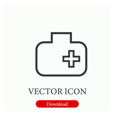 Kit vector icon.  Editable stroke. Linear style sign for use on web design and mobile apps, logo. Symbol illustration. Pixel vector graphics - Vector
