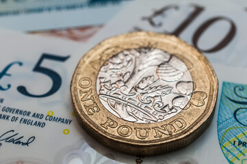 British pounds banknotes