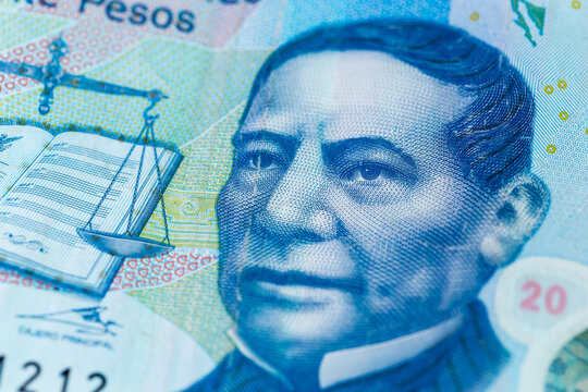 mexico, cash, paper money, mxn, pesos, polymer banknote, 26th president, aa series, background, balance scale, banking, banknote, benito juarez, bill, blue, currency, denomination, economy, exchange, 