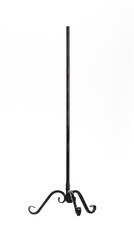 black metal clothes rack isolated on white background