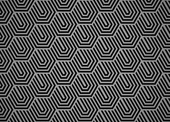 Abstract geometric pattern with stripes, lines. Seamless vector background. Black and gray ornament. Simple lattice graphic design