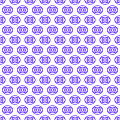 Abstract Seamless Pattern Purple Doodle Geometric Figures Background Vector