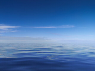 Lake Ladoga. Windless weather. Small ripples on the water.