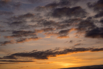 Fototapeta na wymiar sky at sunset