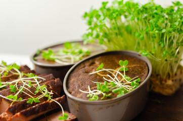 Smooth duck and orange pate, duck liver pâté blended with orange pieces and a touch of herbs and spices