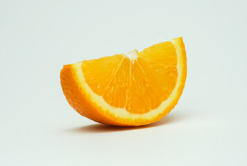 Fresh orange on white background.