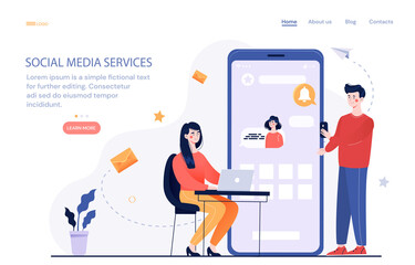 Social media services Online virtual communication