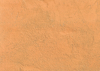 Light brown orange paint on concrete surface stone wall texture cement background