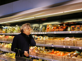 Man buying fruits at the market